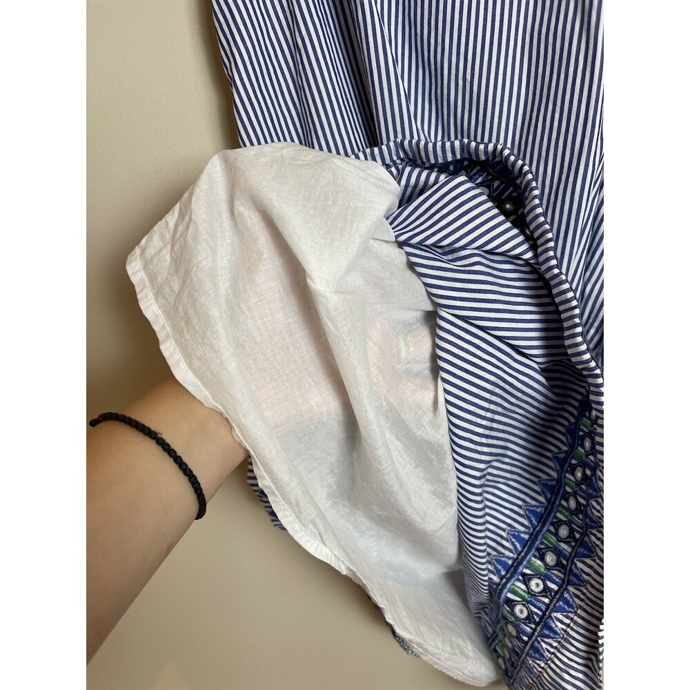 Vineyard Vines Women’s Striped Embroidered Dress 6 Summer Nautical - Picture 6 of 8